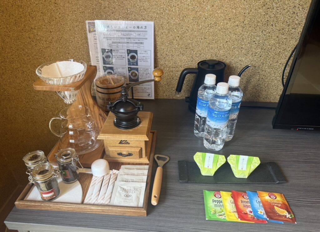 天翠茶寮アメニティ
