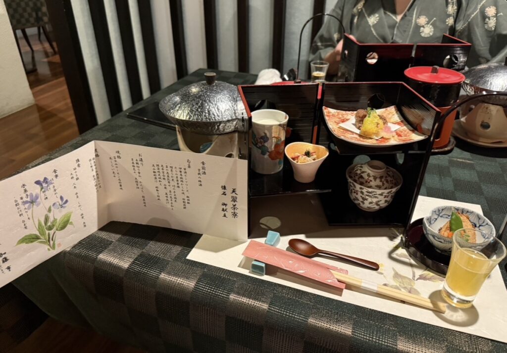 天翠茶寮の夕食
