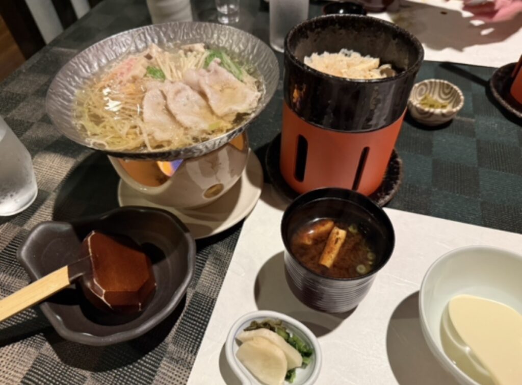 天翠茶寮夜ごはん